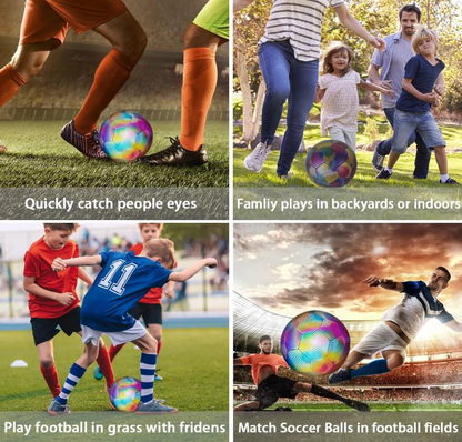 🔥2026 World Cup Official-Style Training Soccer Ball | ✅Holographic Luminous Edition | Buy One Get 40% Off Second