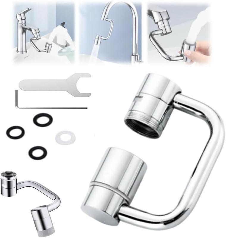 Rotatable Faucet  Extension- 💦 2 Splash Modes-🔧Installation kit included 🎁