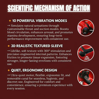 🔥Get 40% off the second item!💪 Electric vibrating male masturbation ring.