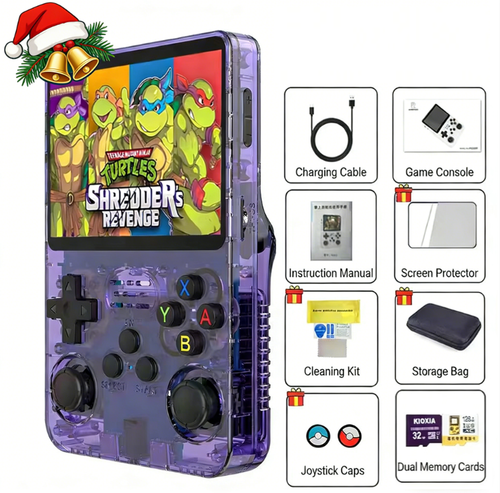 🎄🎁Christmas Special! Brand-New R36S Open-Source Handheld, 🔥30,000+ Preloaded Games, 64GB, Online Download Support