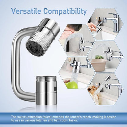 Rotatable Faucet  Extension- 💦 2 Splash Modes-🔧Installation kit included 🎁
