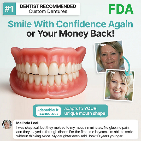 🦷Ends Today: 70% OFF! Shinneey®™ Custom-Fit Full Functional Dentures Make you more confident
