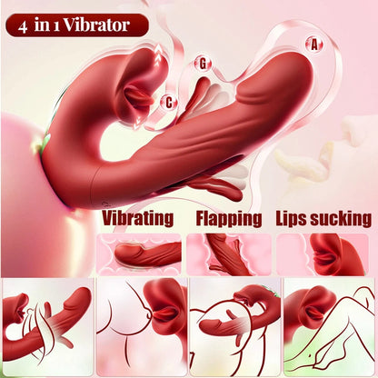 ❄️ New Year Flash Sale: 40% OFF on the Second Item 💋 2025 Upgraded Luvora™ 4-in-1 Thrusting, Licking & Vibrating Toy