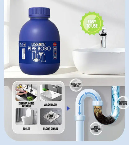 🔥New Year Special | PICKZONE PIPE BOBO Powerful Drain Unclogger - Dissolves 200+ Blockages, Kills 99% Bacteria