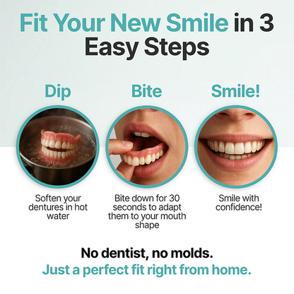 🦷Ends Today: 70% OFF! Shinneey®™ Custom-Fit Full Functional Dentures Make you more confident