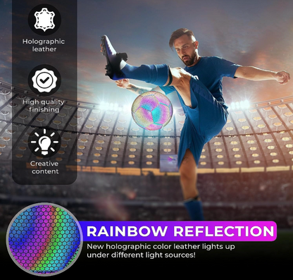 🔥2026 World Cup Official-Style Training Soccer Ball | ✅Holographic Luminous Edition | Buy One Get 40% Off Second